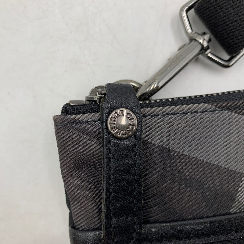 【中古品】【メンズ/レディース】 BLACK LABELCRESTBRIDGE ブラックレーベル・クレストブリッジ SHOULDER BAG 51131-134-09 ショルダー バッグ 鞄 カバン 188-250820-ay-15-izu カラー：ブラック 万代Net店