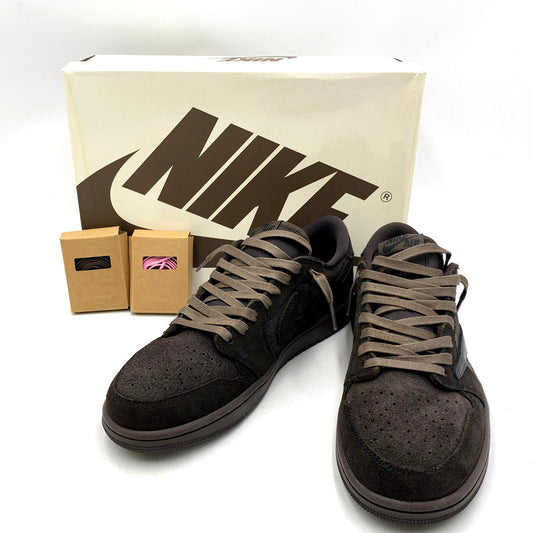 【中古美品】【メンズ】 NIKE ナイキ ×TRAVIS SCOTT トラヴィス スコット DM7866-202 AIR JORDAN 1 エアジョーダン 1 LOW OG SP ロウ オージーエスピー スニーカー シューズ 靴 160-250817-ya-13-izu サイズ：27cm カラー：DARK MOCHA/BLACK-VELVET BROWN 万代Net店