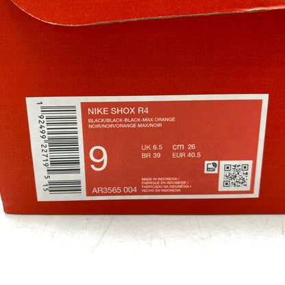 【中古品】【メンズ/レディース】 NIKE ナイキ SHOX R4 AR3565-004 ショックス R4 スニーカー シューズ 靴 160-250818-as-03-izu サイズ：26cm カラー：BLACK/BLACK-BLACK-MAX ORANGE 万代Net店