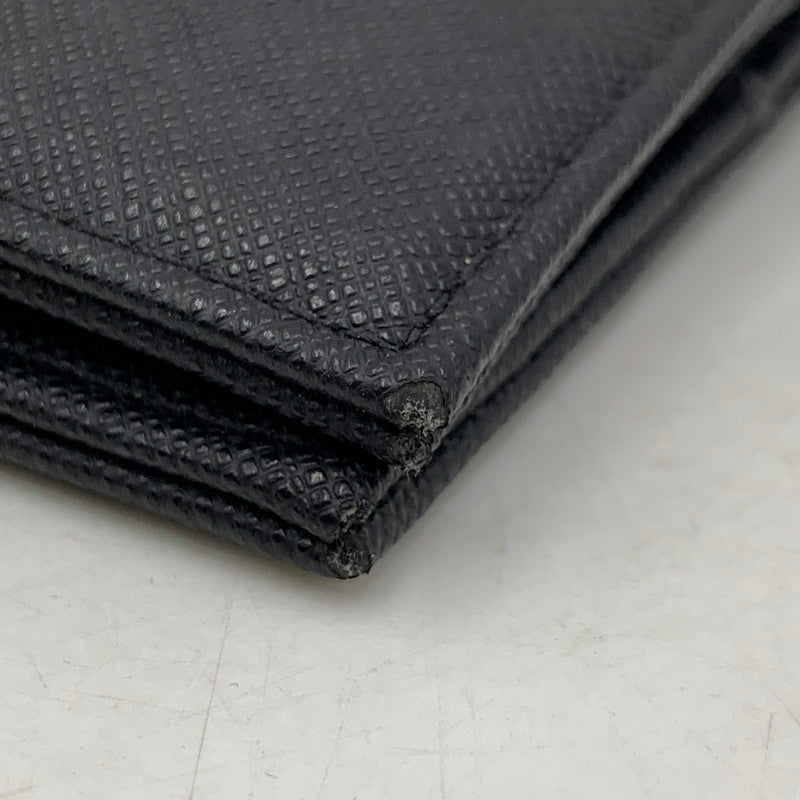 【中古品】【メンズ/レディース】 Emporio Armani エンポリオ・アルマーニ 二つ折り財布 サイフ ウォレット 201-250820-ay-12-izu カラー：ブラック 万代Net店