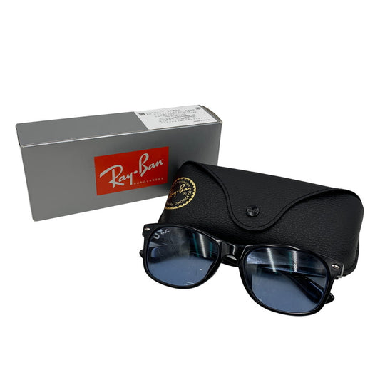 【中古品】【メンズ/レディース】 Ray-Ban レイバン NEW WAYFARER CLASSIC SUNGLASSES RB2132-F ニュー ウェイファーラー クラシック サングラス 203-250819-as-07-izu サイズ：55□18-140 カラー：ブラック×ブルー系 万代Net店