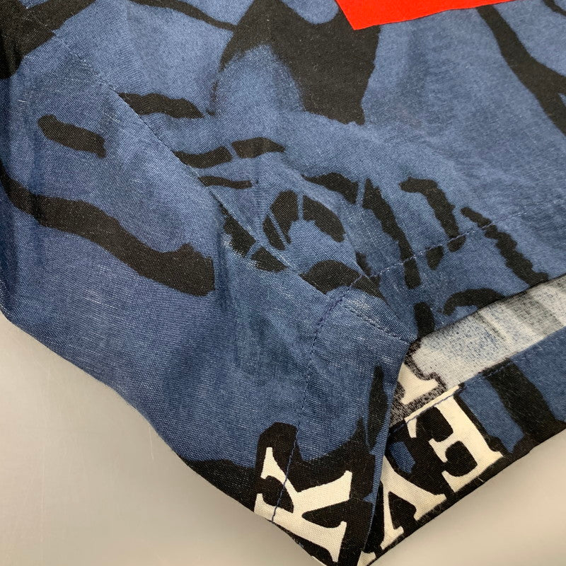 【現状渡し品】【メンズ】 WACKO MARIA ワコマリア × BLACKEYEPATCH ブラックアイパッチ × TIM LEHI ティム リーハイ HAWAIIAN SHORTS ハワイアン ショーツ ショート パンツ ズボン ボトムス 153-250820-ay-01-izu サイズ：XL カラー：ネイビー 万代Net店