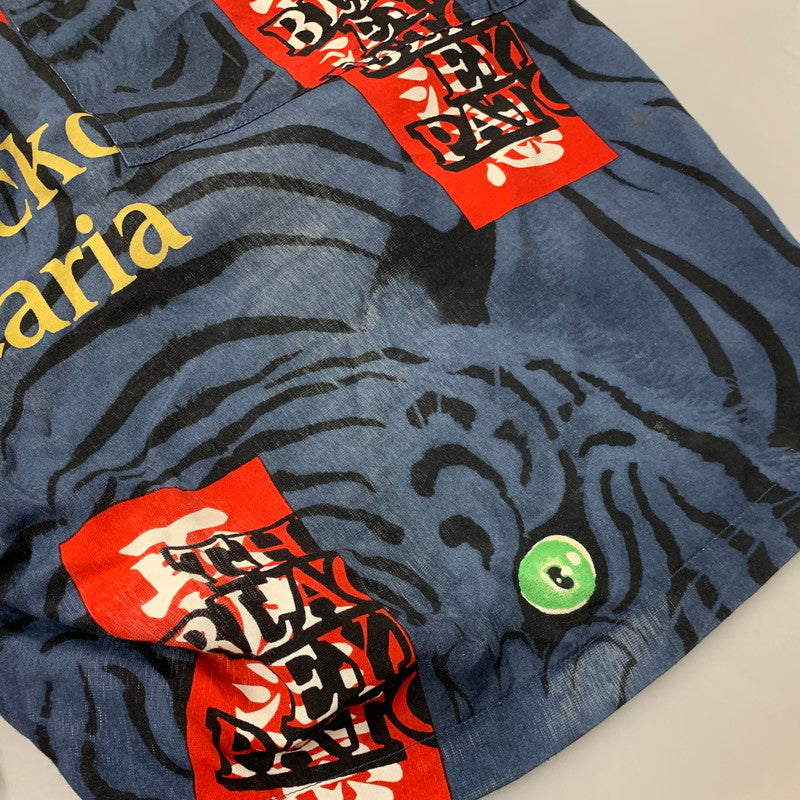 【現状渡し品】【メンズ】 WACKO MARIA ワコマリア × BLACKEYEPATCH ブラックアイパッチ × TIM LEHI ティム リーハイ HAWAIIAN SHORTS ハワイアン ショーツ ショート パンツ ズボン ボトムス 153-250820-ay-01-izu サイズ：XL カラー：ネイビー 万代Net店