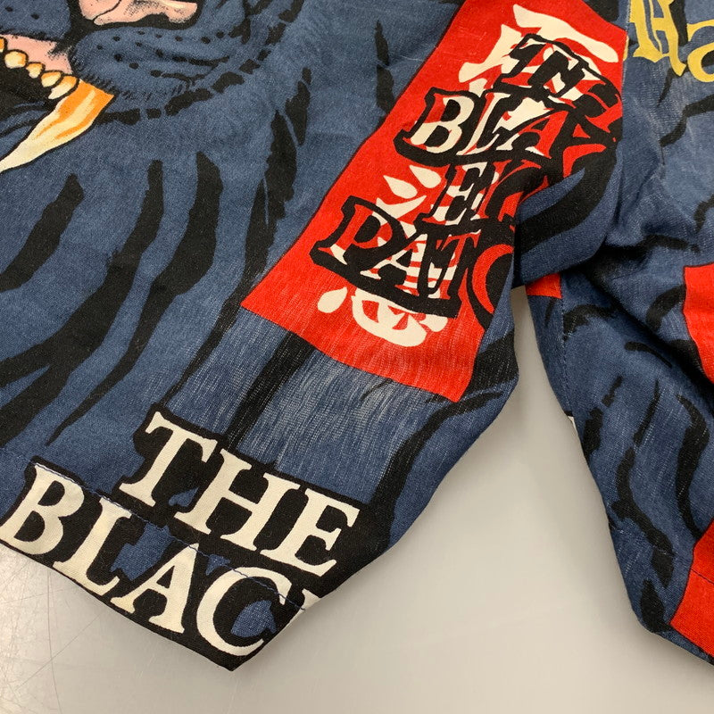 【現状渡し品】【メンズ】 WACKO MARIA ワコマリア × BLACKEYEPATCH ブラックアイパッチ × TIM LEHI ティム リーハイ HAWAIIAN SHORTS ハワイアン ショーツ ショート パンツ ズボン ボトムス 153-250820-ay-01-izu サイズ：XL カラー：ネイビー 万代Net店