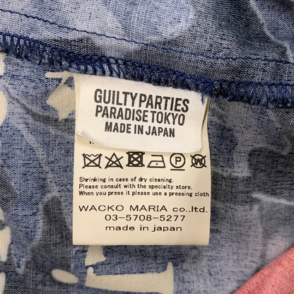 【現状渡し品】【メンズ】 WACKO MARIA ワコマリア × BLACKEYEPATCH ブラックアイパッチ × TIM LEHI ティム リーハイ HAWAIIAN SHORTS ハワイアン ショーツ ショート パンツ ズボン ボトムス 153-250820-ay-01-izu サイズ：XL カラー：ネイビー 万代Net店