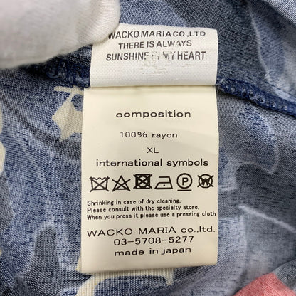 【現状渡し品】【メンズ】 WACKO MARIA ワコマリア × BLACKEYEPATCH ブラックアイパッチ × TIM LEHI ティム リーハイ HAWAIIAN SHORTS ハワイアン ショーツ ショート パンツ ズボン ボトムス 153-250820-ay-01-izu サイズ：XL カラー：ネイビー 万代Net店