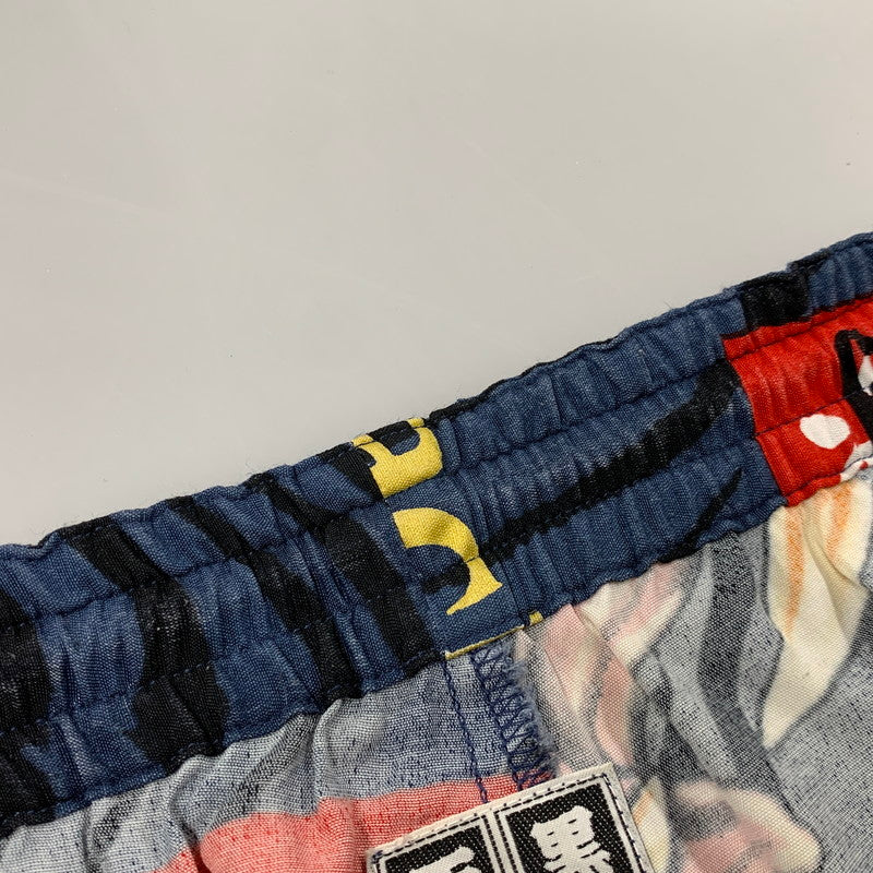 【現状渡し品】【メンズ】 WACKO MARIA ワコマリア × BLACKEYEPATCH ブラックアイパッチ × TIM LEHI ティム リーハイ HAWAIIAN SHORTS ハワイアン ショーツ ショート パンツ ズボン ボトムス 153-250820-ay-01-izu サイズ：XL カラー：ネイビー 万代Net店