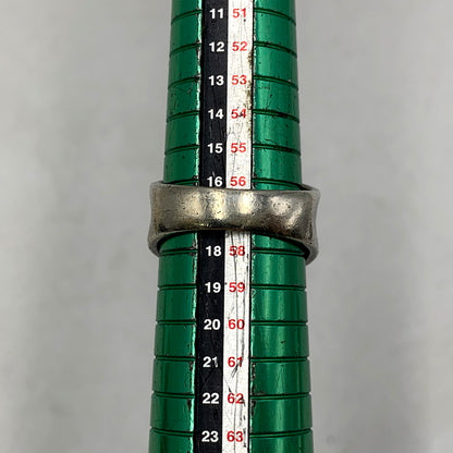 【中古品】【メンズ】 SAAD サード 925 BLACK STONE 唐草 太陽神 RING ブラックストーン リング 指輪 アクセサリー 小物 191-250828-ma-12-izu サイズ：17号 カラー：シルバー 万代Net店