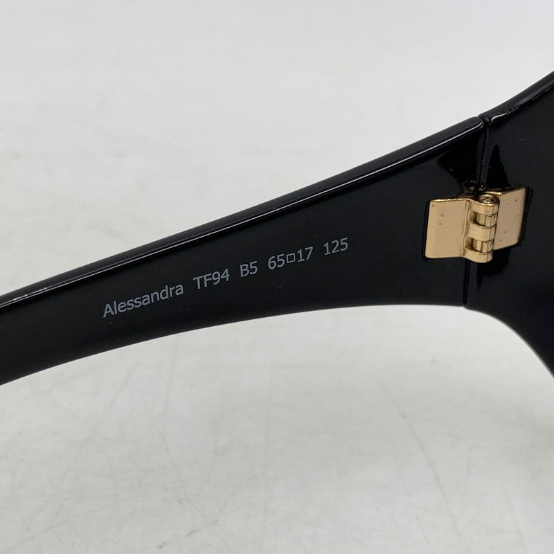 【中古品】【メンズ/レディース】 TOM FORD トムフォード ALESSANDRA SUNGLASSES TF94 アレクサンドラ サングラス 小物 服飾雑貨 203-250820-ay-05-izu サイズ：65口17-125 カラー：ブラック 万代Net店