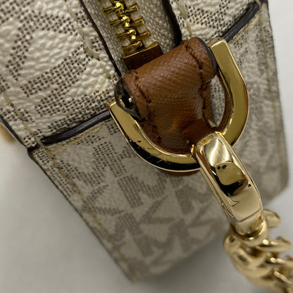 【中古品】【レディース】 Michael Kors マイケルコース 35S1GTTC9B JET SET LARGE LOGO CROSSBODY BAG ジェットセットラージロゴクロスボディバッグ 鞄 カバン ショルダーバッグ 188-250827-ma-20-izu カラー：ホワイト系×ブラウン 万代Net店