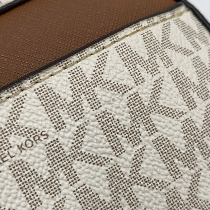 【中古品】【レディース】 Michael Kors マイケルコース 35S1GTTC9B JET SET LARGE LOGO CROSSBODY BAG ジェットセットラージロゴクロスボディバッグ 鞄 カバン ショルダーバッグ 188-250827-ma-20-izu カラー：ホワイト系×ブラウン 万代Net店