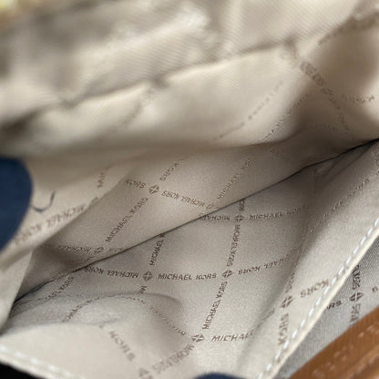 【中古品】【レディース】 Michael Kors マイケルコース 35S1GTTC9B JET SET LARGE LOGO CROSSBODY BAG ジェットセットラージロゴクロスボディバッグ 鞄 カバン ショルダーバッグ 188-250827-ma-20-izu カラー：ホワイト系×ブラウン 万代Net店