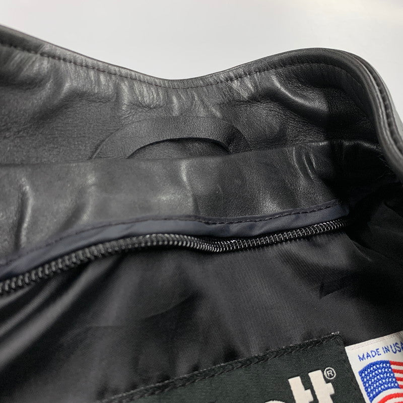 【中古品】【メンズ】 schott ショット 6061 COWHIDE SINGLE RIDERS JACKET シングル ライダース ジャケット USA製 アウター 145-250820-ay-03-izu サイズ：36 カラー：ブラック 万代Net店