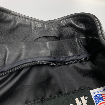 【中古品】【メンズ】 schott ショット 6061 COWHIDE SINGLE RIDERS JACKET シングル ライダース ジャケット USA製 アウター 145-250820-ay-03-izu サイズ：36 カラー：ブラック 万代Net店