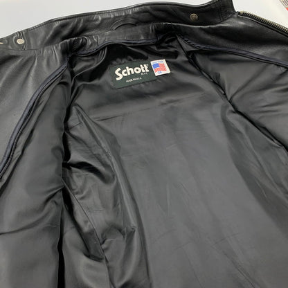 【中古品】【メンズ】 schott ショット 6061 COWHIDE SINGLE RIDERS JACKET シングル ライダース ジャケット USA製 アウター 145-250820-ay-03-izu サイズ：36 カラー：ブラック 万代Net店
