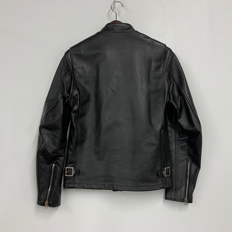 【中古品】【メンズ】 schott ショット 6061 COWHIDE SINGLE RIDERS JACKET シングル ライダース ジャケット USA製 アウター 145-250820-ay-03-izu サイズ：36 カラー：ブラック 万代Net店