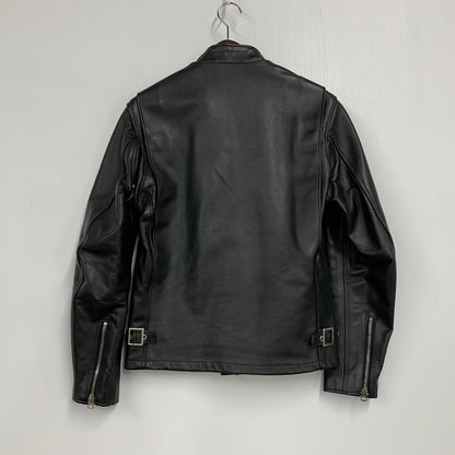 【中古品】【メンズ】 schott ショット 6061 COWHIDE SINGLE RIDERS JACKET シングル ライダース ジャケット USA製 アウター 145-250820-ay-03-izu サイズ：36 カラー：ブラック 万代Net店