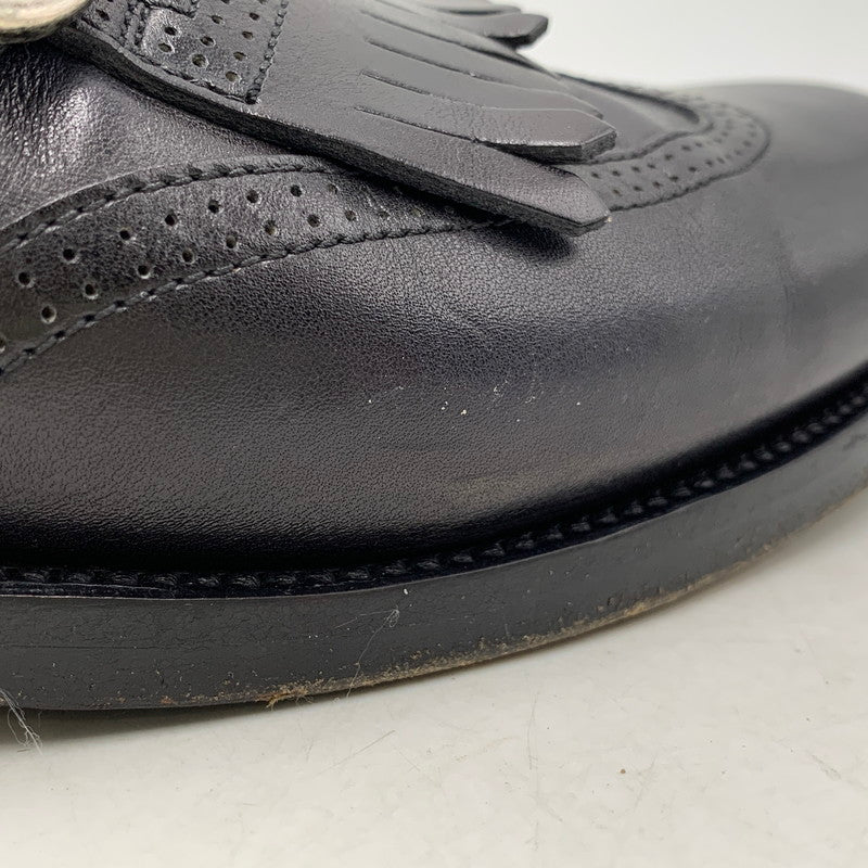 【中古品】【メンズ】 Berluti ベルルッティ 3228 ウイングチップ シングルモンシューズ 靴 183-250820-ay-04-izu サイズ：8.5 カラー：ブラック 万代Net店