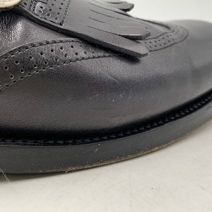 【中古品】【メンズ】 Berluti ベルルッティ 3228 ウイングチップ シングルモンシューズ 靴 183-250820-ay-04-izu サイズ：8.5 カラー：ブラック 万代Net店