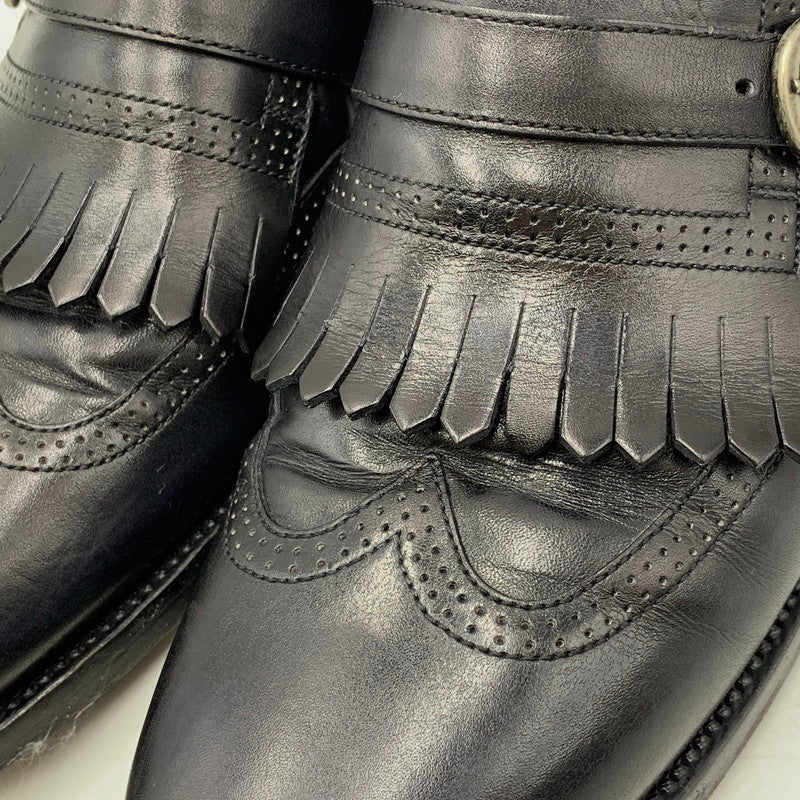 【中古品】【メンズ】 Berluti ベルルッティ 3228 ウイングチップ シングルモンシューズ 靴 183-250820-ay-04-izu サイズ：8.5 カラー：ブラック 万代Net店