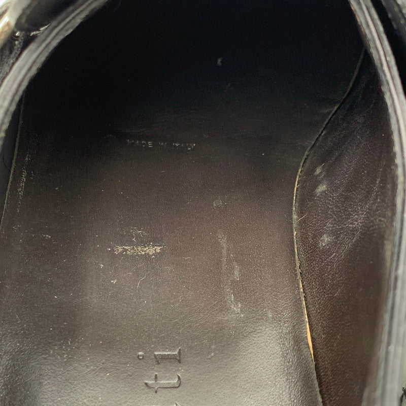 【中古品】【メンズ】 Berluti ベルルッティ 3228 ウイングチップ シングルモンシューズ 靴 183-250820-ay-04-izu サイズ：8.5 カラー：ブラック 万代Net店