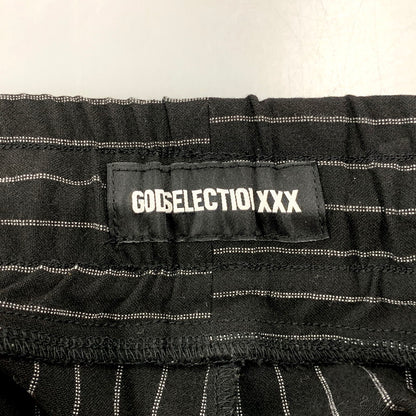 【中古品】【メンズ】 GOD SELECTION XXX ゴッドセレクション トリプルエックス STRIPE EASY PANTS ストライプ イージーパンツ ボトムス 153-250821-as-04-izu サイズ：L カラー：ブラック 万代Net店