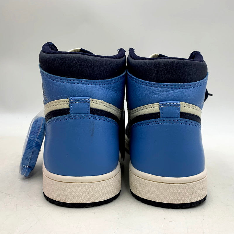 【中古品】【メンズ】 NIKE ナイキ AIR JORDAN 1 RETRO HIGH OG 555088-140 エアジョーダン 1 レトロ ハイ OG スニーカー シューズ 靴 160-250821-as-14-izu サイズ：27.5cm カラー：SAIL/OBSIDIAN-UNIVERSITY BLUE 万代Net店