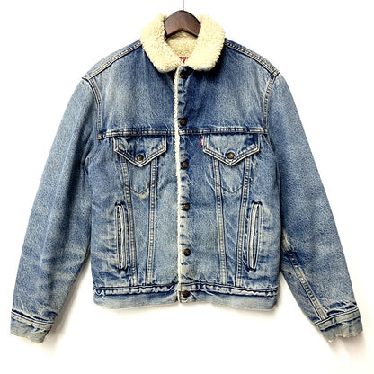 【中古品】【メンズ】 Levi's リーバイス DENIM BOA JACKET 70608-0216 デニム ボア ジャケット USA製 アウター 146-250821-as-09-izu サイズ：36R カラー：ライトインディゴ 万代Net店