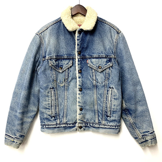 【中古品】【メンズ】 Levi's リーバイス DENIM BOA JACKET 70608-0216 デニム ボア ジャケット USA製 アウター 146-250821-as-09-izu サイズ：36R カラー：ライトインディゴ 万代Net店