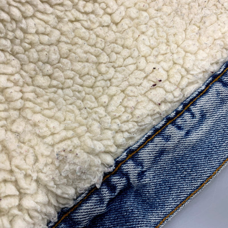【中古品】【メンズ】 Levi's リーバイス DENIM BOA JACKET 70608-0216 デニム ボア ジャケット USA製 アウター 146-250821-as-09-izu サイズ：36R カラー：ライトインディゴ 万代Net店