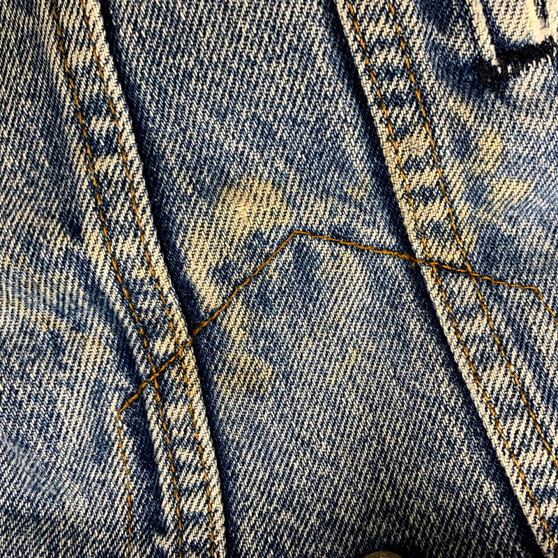 【中古品】【メンズ】 Levi's リーバイス DENIM BOA JACKET 70608-0216 デニム ボア ジャケット USA製 アウター 146-250821-as-09-izu サイズ：36R カラー：ライトインディゴ 万代Net店