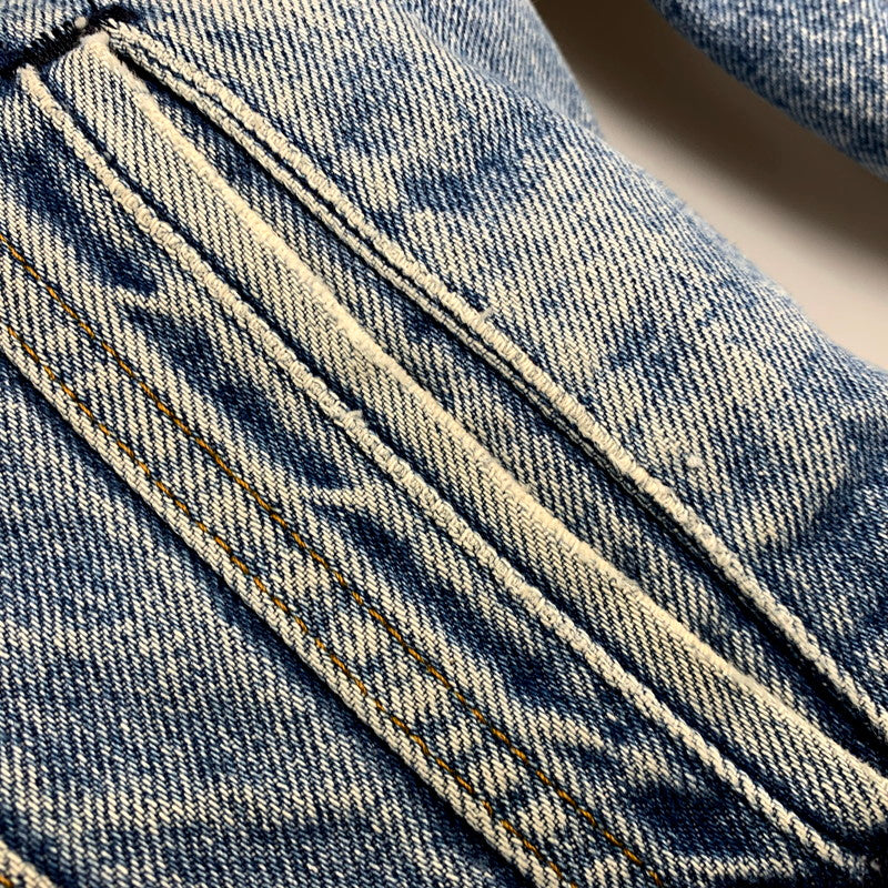 【中古品】【メンズ】 Levi's リーバイス DENIM BOA JACKET 70608-0216 デニム ボア ジャケット USA製 アウター 146-250821-as-09-izu サイズ：36R カラー：ライトインディゴ 万代Net店