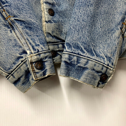 【中古品】【メンズ】 Levi's リーバイス DENIM BOA JACKET 70608-0216 デニム ボア ジャケット USA製 アウター 146-250821-as-09-izu サイズ：36R カラー：ライトインディゴ 万代Net店