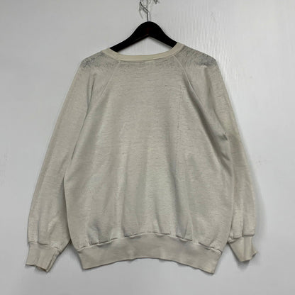 【中古品】【メンズ】 ILLINI SWEATSHIRT スウェットシャツ USA製 トリコタグ後期 長袖 トップス 146-250823-as-07-izu サイズ：L カラー：ホワイト系 万代Net店