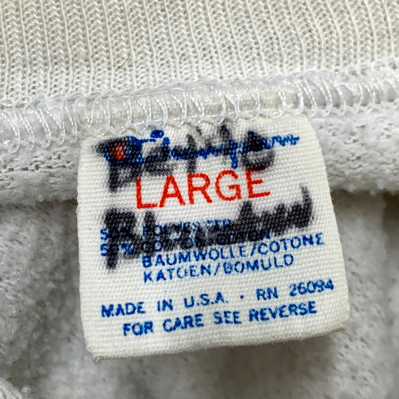 【中古品】【メンズ】 ILLINI SWEATSHIRT スウェットシャツ USA製 トリコタグ後期 長袖 トップス 146-250823-as-07-izu サイズ：L カラー：ホワイト系 万代Net店