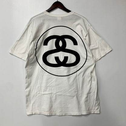 【中古品】【メンズ】 STUSSY ステューシー BIG SS LINK SS T-SHIRT ショートスリーブ Tシャツ メキシコ製 半袖 トップス 142-250821-as-06-izu サイズ：L カラー：ホワイト 万代Net店