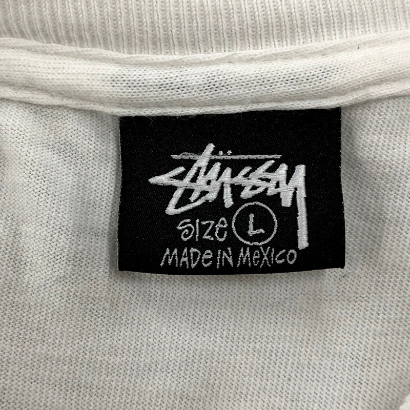【中古品】【メンズ】 STUSSY ステューシー BIG SS LINK SS T-SHIRT ショートスリーブ Tシャツ メキシコ製 半袖 トップス 142-250821-as-06-izu サイズ：L カラー：ホワイト 万代Net店