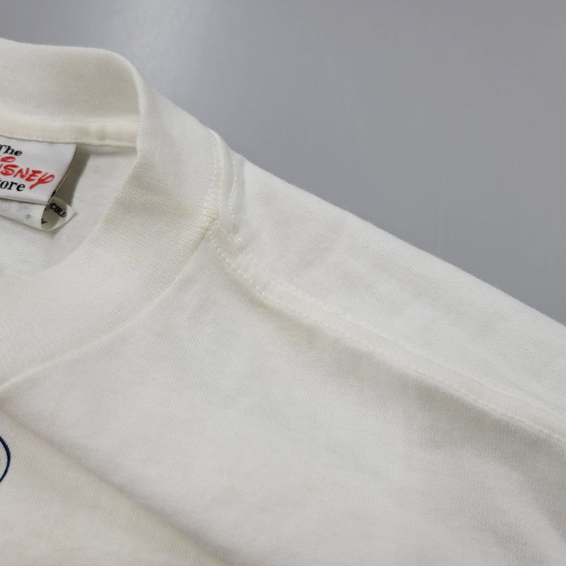 【中古品】【メンズ】 THE DISNEY STORE ディズニーストア POOH BANDED T-SHIRT Tシャツ USA製 半袖 トップス 146-250823-as-08-izu サイズ：S カラー：ホワイト 万代Net店