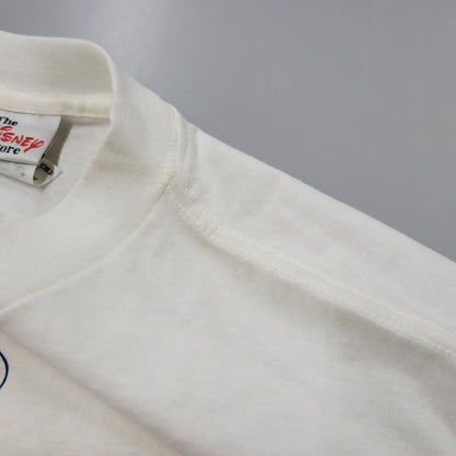 【中古品】【メンズ】 THE DISNEY STORE ディズニーストア POOH BANDED T-SHIRT Tシャツ USA製 半袖 トップス 146-250823-as-08-izu サイズ：S カラー：ホワイト 万代Net店