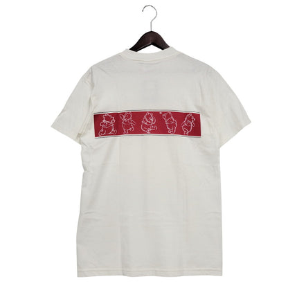 【中古品】【メンズ】 THE DISNEY STORE ディズニーストア POOH BANDED T-SHIRT Tシャツ USA製 半袖 トップス 146-250823-as-08-izu サイズ：S カラー：ホワイト 万代Net店