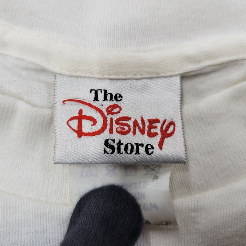 【中古品】【メンズ】 THE DISNEY STORE ディズニーストア POOH BANDED T-SHIRT Tシャツ USA製 半袖 トップス 146-250823-as-08-izu サイズ：S カラー：ホワイト 万代Net店