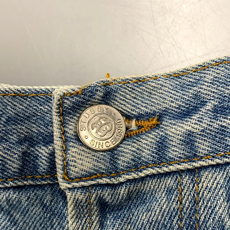 【中古品】【メンズ】 OLD STUSSY オールド ステューシー DENIM PANTS デニムパンツ USA製 ジーンズ ボトムス 153-250821-as-03-izu サイズ：32 カラー：ライトインディゴ 万代Net店