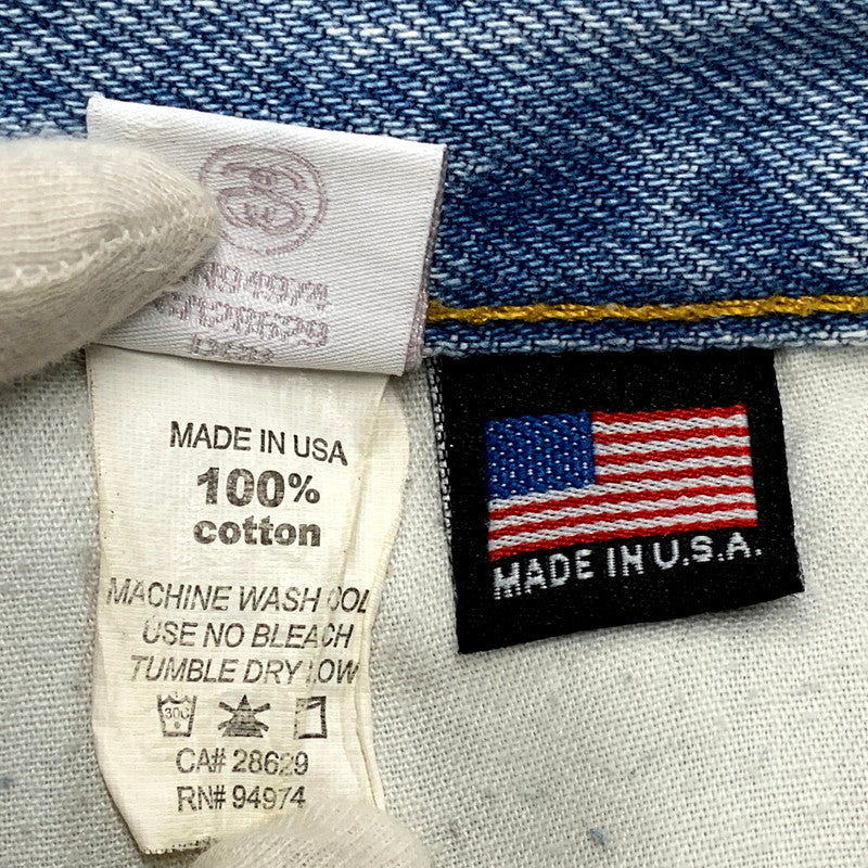 【中古品】【メンズ】 OLD STUSSY オールド ステューシー DENIM PANTS デニムパンツ USA製 ジーンズ ボトムス 153-250821-as-03-izu サイズ：32 カラー：ライトインディゴ 万代Net店