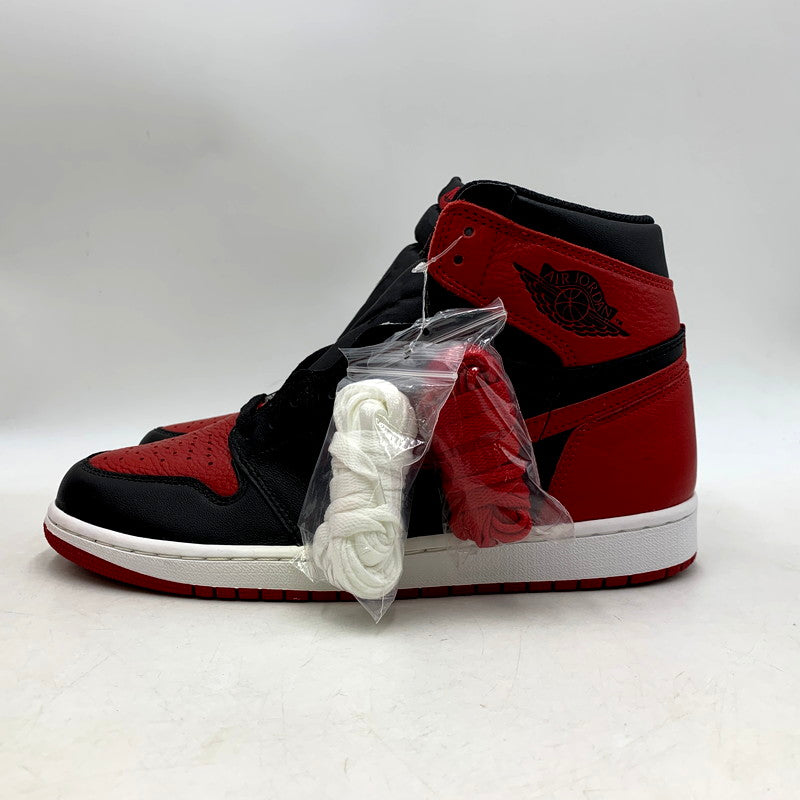 【中古品】【メンズ】 NIKE ナイキ AIR JORDAN 1 RETRO HIGH OG 555088-001 エアジョーダン 1 レトロ ハイ OG スニーカー シューズ 靴 160-250821-as-11-izu サイズ：28cm カラー：BLACK/VARSITY RED-WHITE 万代Net店