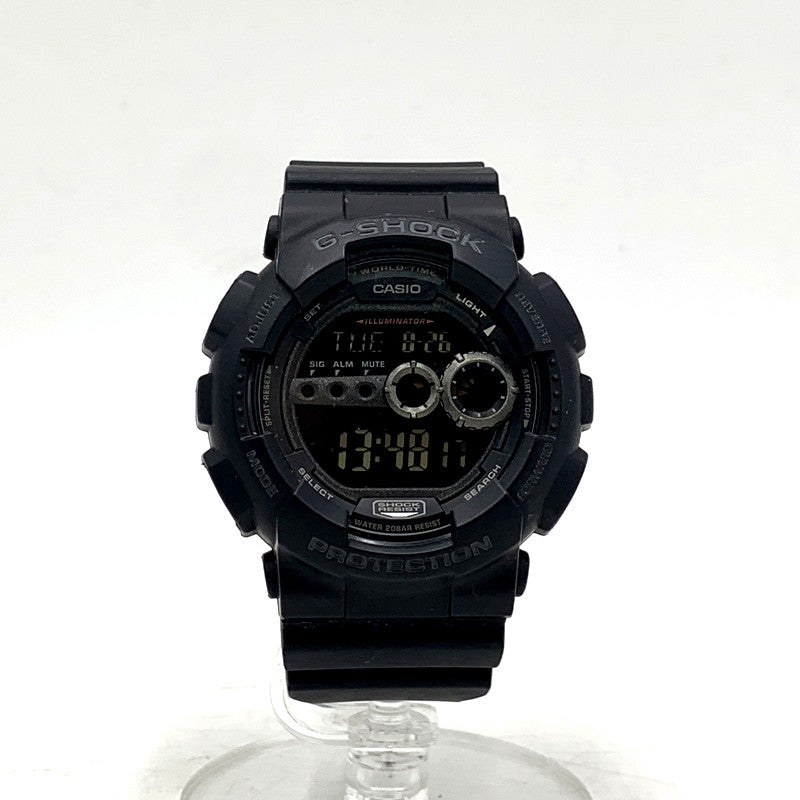 【中古品】【メンズ】 G-SHOCK ジーショック GD-100-1BJF GD-100 SERIES デジタル腕時計 196-250828-ma-15-izu サイズ：55 × 51.2 × 17.4 mm カラー：BLACK 万代Net店