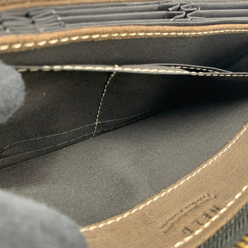 【中古品】【メンズ/レディース】 NELD ネルド CAMEL LEATHER ROUND ZIPPER LONG WALLET AN280 キャメルレザー ラウンドジッパー ロングウォレット 長財布 200-250828-as-06-izu カラー：ブラウン 万代Net店