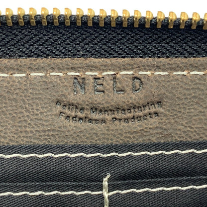【中古品】【メンズ/レディース】 NELD ネルド CAMEL LEATHER ROUND ZIPPER LONG WALLET AN280 キャメルレザー ラウンドジッパー ロングウォレット 長財布 200-250828-as-06-izu カラー：ブラウン 万代Net店