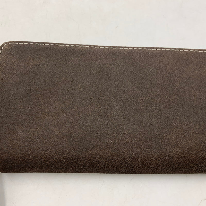 【中古品】【メンズ/レディース】 NELD ネルド CAMEL LEATHER ROUND ZIPPER LONG WALLET AN280 キャメルレザー ラウンドジッパー ロングウォレット 長財布 200-250828-as-06-izu カラー：ブラウン 万代Net店