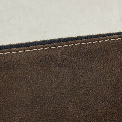 【中古品】【メンズ/レディース】 NELD ネルド CAMEL LEATHER ROUND ZIPPER LONG WALLET AN280 キャメルレザー ラウンドジッパー ロングウォレット 長財布 200-250828-as-06-izu カラー：ブラウン 万代Net店