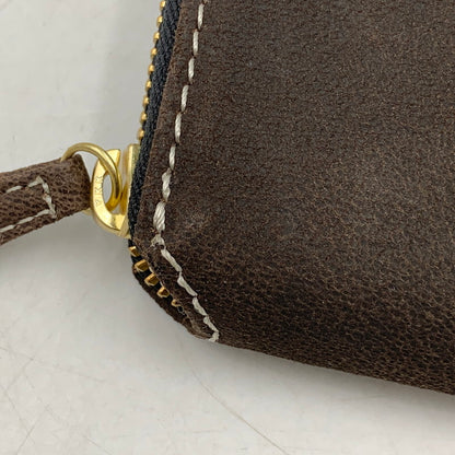 【中古品】【メンズ/レディース】 NELD ネルド CAMEL LEATHER ROUND ZIPPER LONG WALLET AN280 キャメルレザー ラウンドジッパー ロングウォレット 長財布 200-250828-as-06-izu カラー：ブラウン 万代Net店